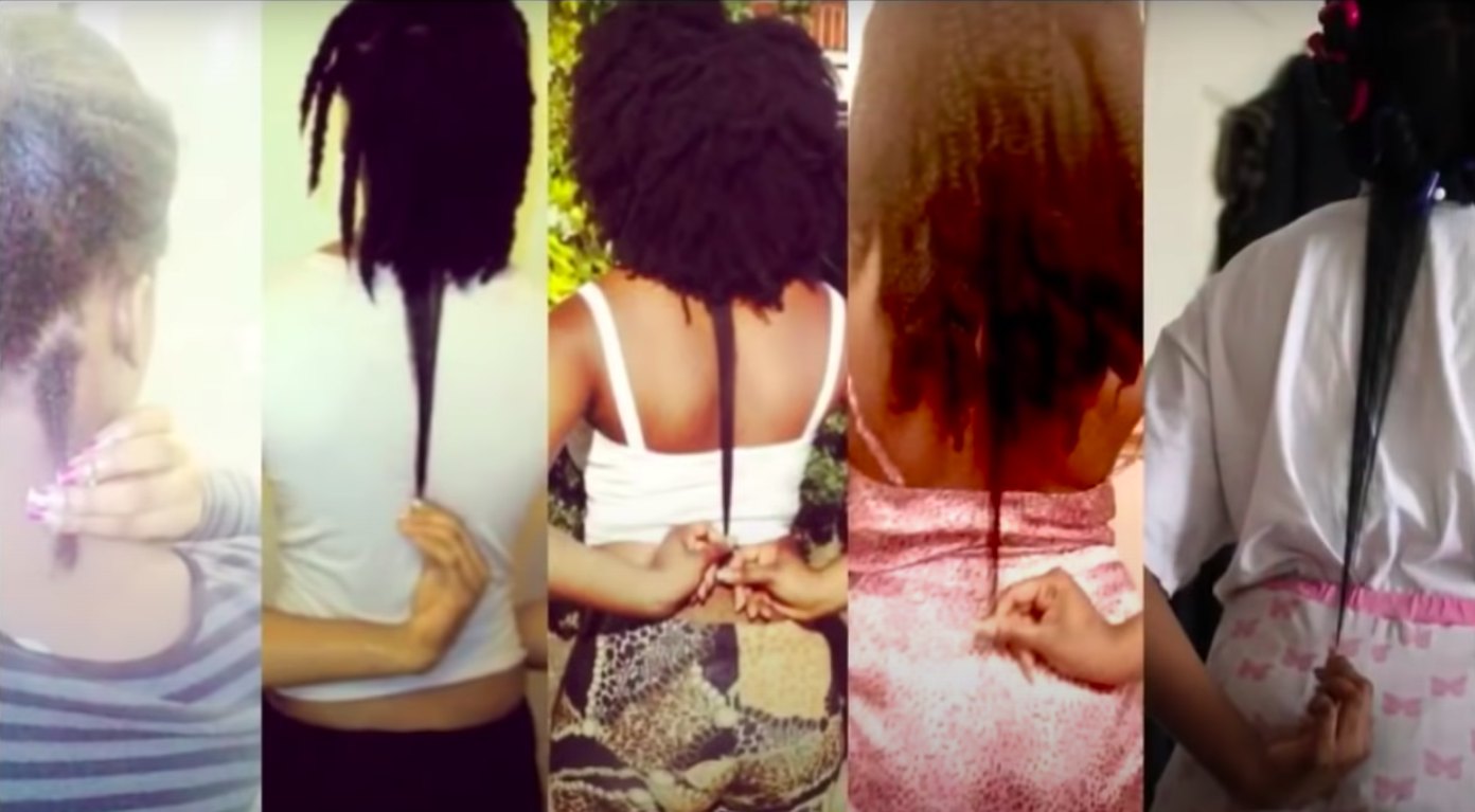 hairgoals length-check journey — natural hair growth over time